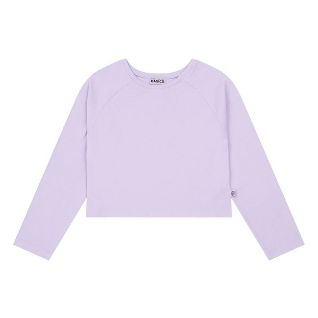 Organic Cotton Long-sleeved T-shirt | Lila
