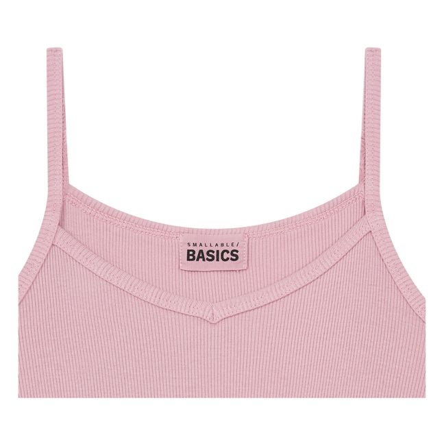 Robe Côtelée Coton Bio | Vieux Rose
