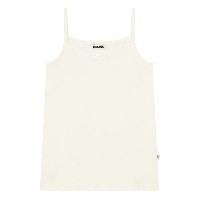 Robe Côtelée Coton Bio | Blanc cassé