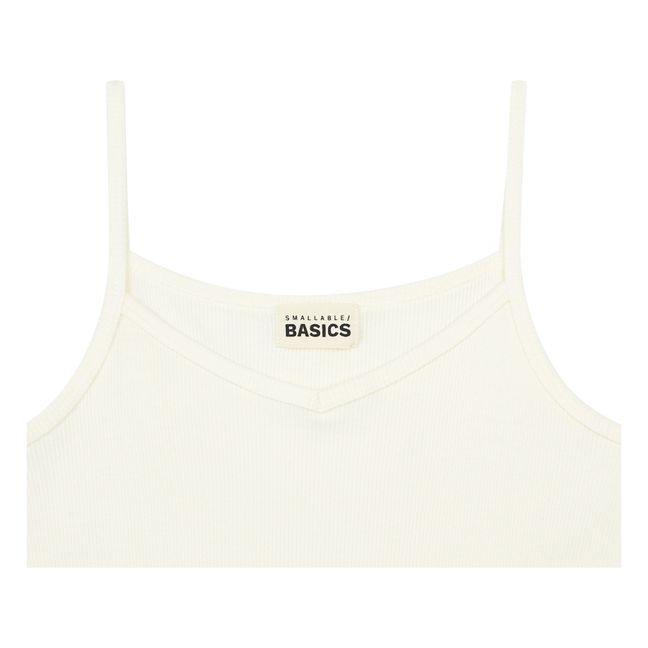 Robe Côtelée Coton Bio | Blanc cassé