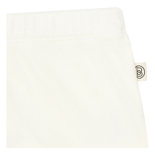 Short Côtelé Coton Bio | Blanc cassé