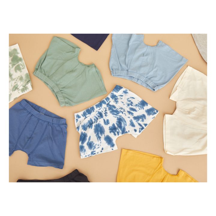 Organic Cotton Boxers - Set of 2 Storm Blue- Product image n°4