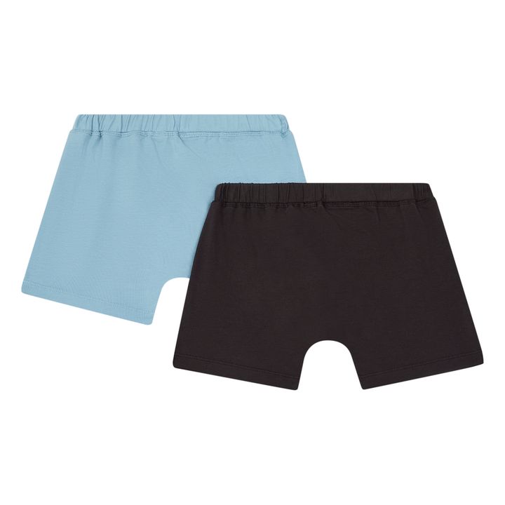 Organic Cotton Boxers - Set of 2 Ice Blue- Product image n°2