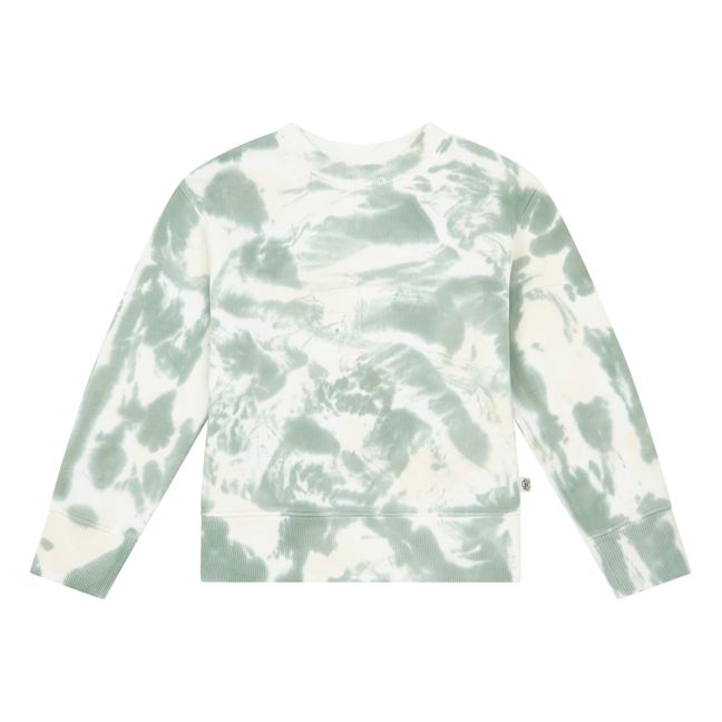 Organic Cotton Sweatshirt | Green Marble