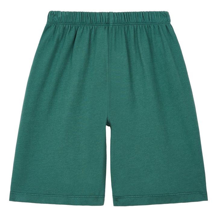 Pantalones cortos de algodón ecológico | Verde Abeto- Imagen del producto n°0