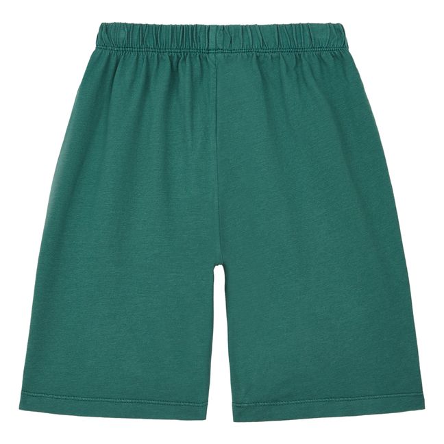 Organic Cotton Pyjama Shorts Chrome green
