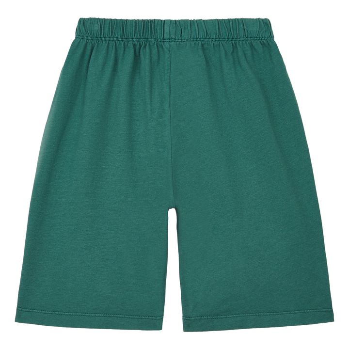 Pantalones cortos de algodón ecológico | Verde Abeto- Imagen del producto n°2