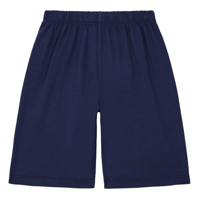 Organic Cotton Pyjama Shorts Navy blue