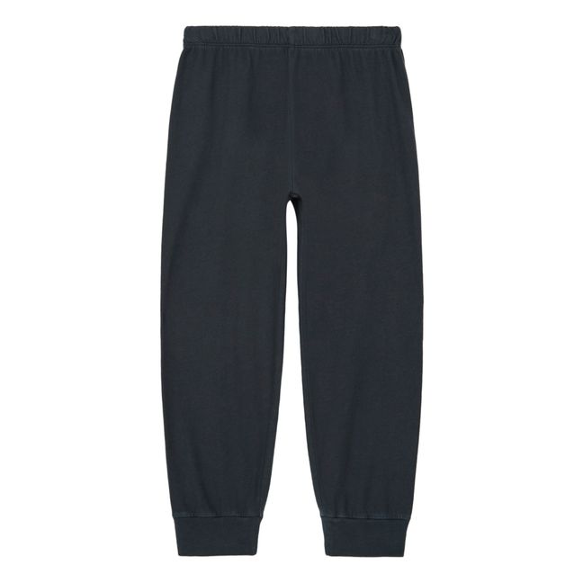 Slim Organic Cotton Pyjama Trousers | Black