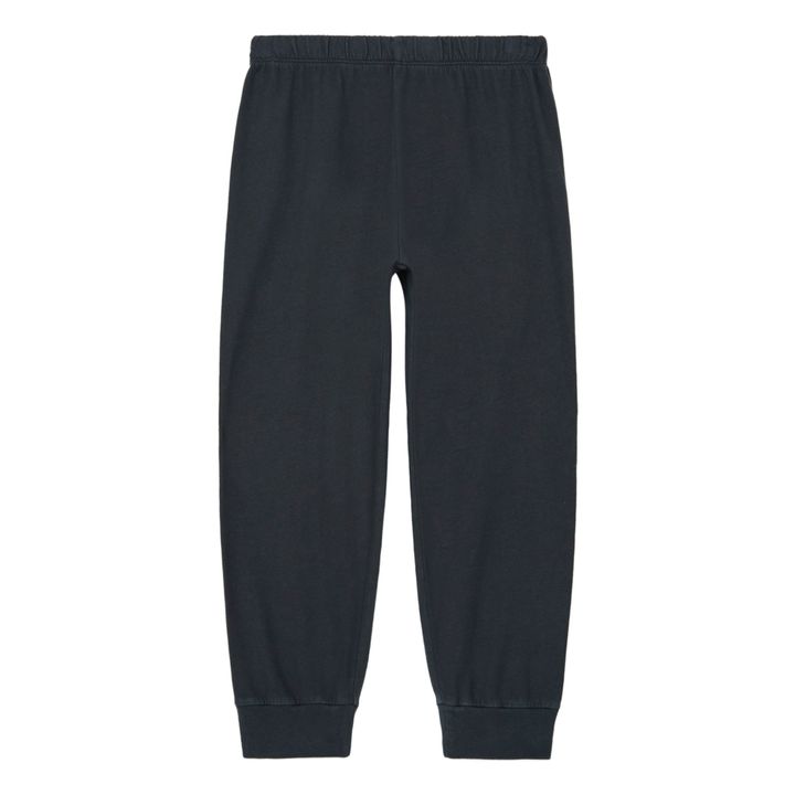 Slim Organic Cotton Pyjama Trousers | Negro- Imagen del producto n°0