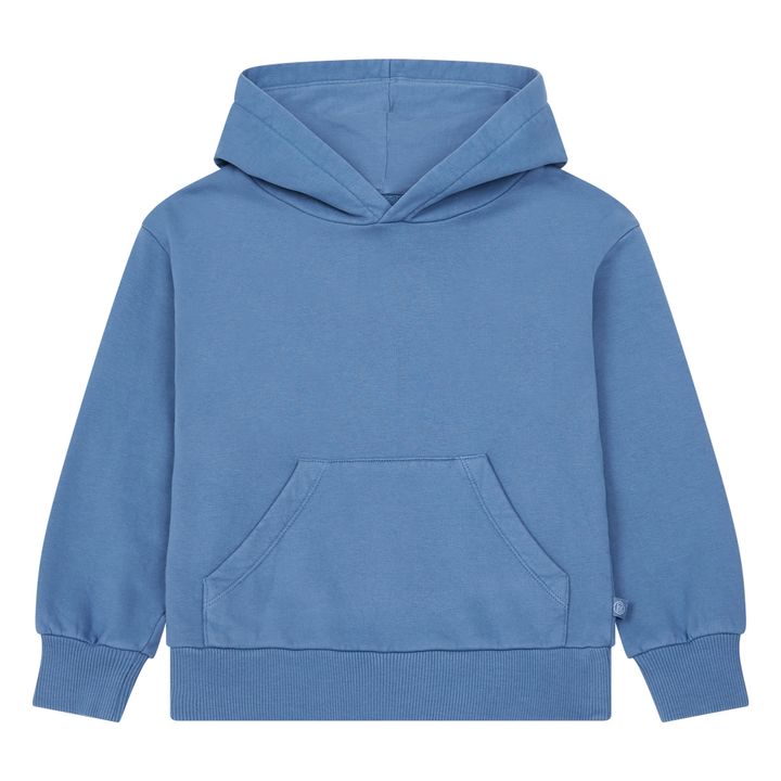 Organic Cotton Hoodie Storm Blue- Product image n°4