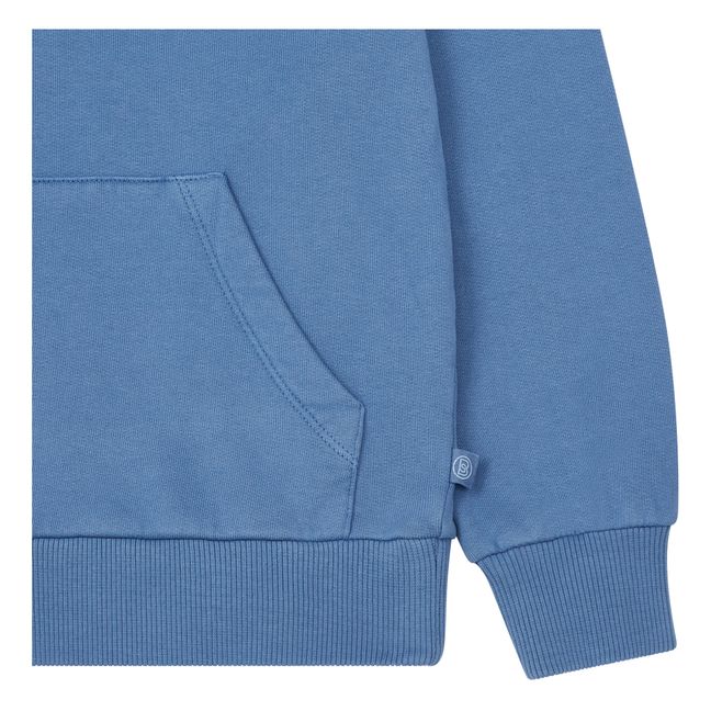 Organic Cotton Hoodie | Azul Tormanta