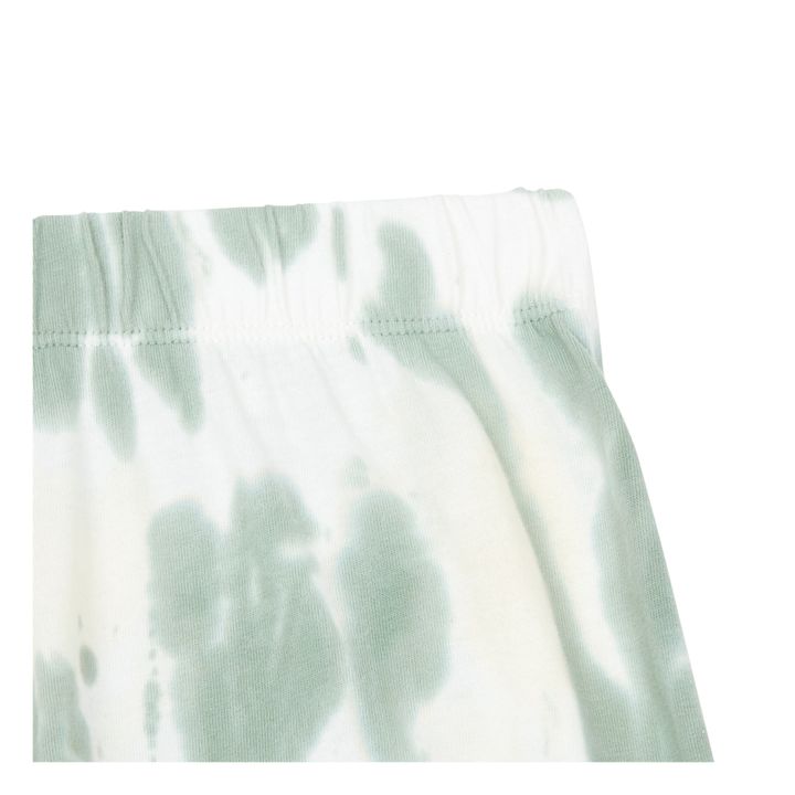 Slim Organic Cotton Pyjama Trousers | Mármol verde- Imagen del producto n°1