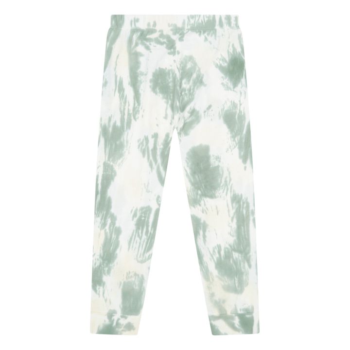 Slim Organic Cotton Pyjama Trousers | Mármol verde- Imagen del producto n°2