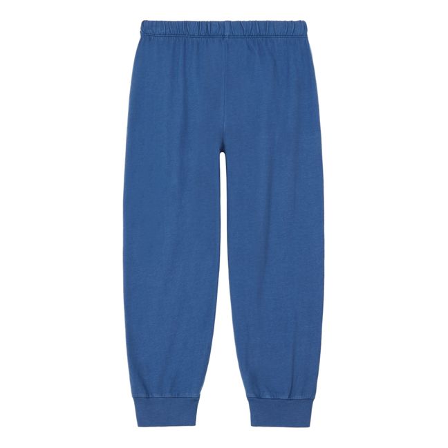 Pantalon Slim Coton Bio Bleu Tempête
