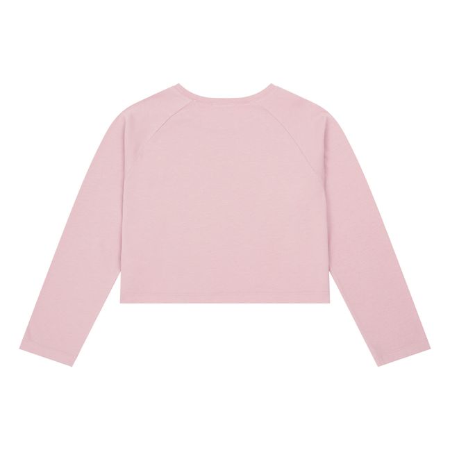 T-Shirt Manches Longues Coton Bio | Vieux Rose