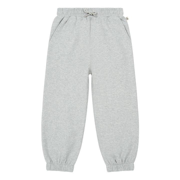 Loose Organic Cotton Joggers | Heather grey- Product image n°2