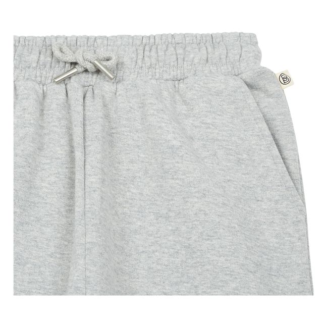 Loose Organic Cotton Joggers | Heather grey