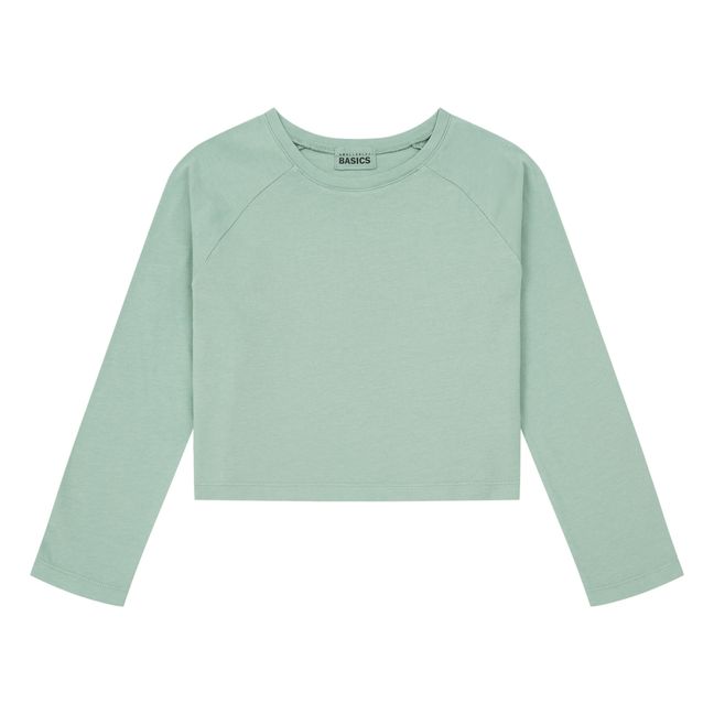T-Shirt Manches Longues Coton Bio | Sauge