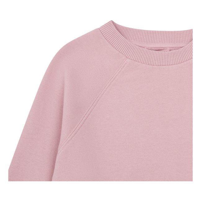 Sudadera raglán de algodón orgánico | Rosa Viejo
