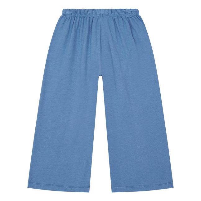 Loose Organic Cotton Pyjama Trousers | Azul Tormanta