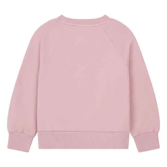 Raglan Organic Cotton Sweatshirt Dusty Pink