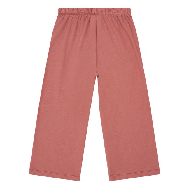 Pantalon Ample Coton Bio | Rouge brique