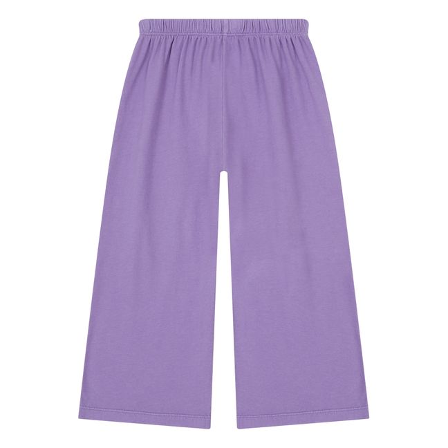 Loose Organic Cotton Pyjama Trousers Lavendel