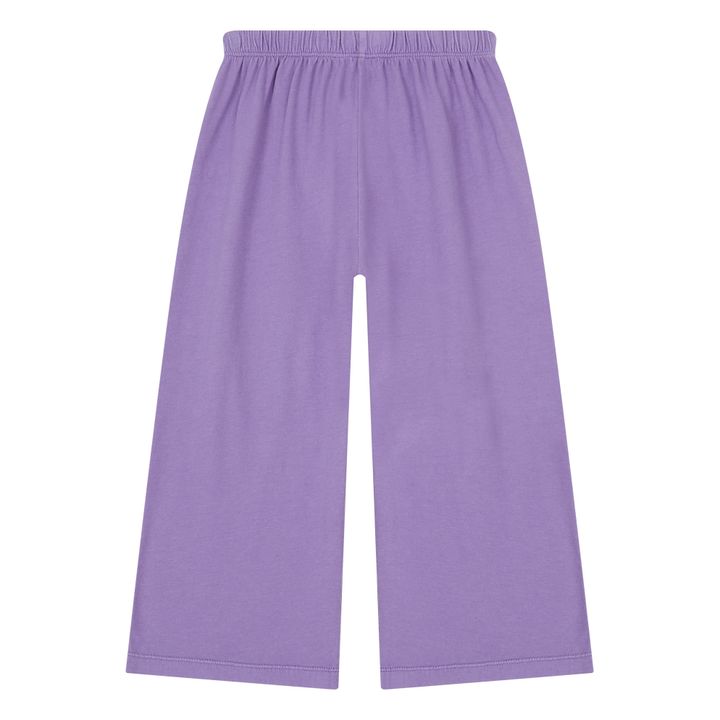 Loose Organic Cotton Pyjama Trousers | Lavanda- Immagine del prodotto n°2