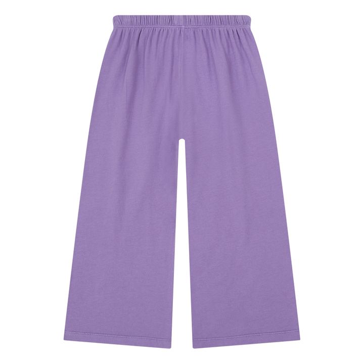 Loose Organic Cotton Pyjama Trousers | Lavanda- Immagine del prodotto n°4