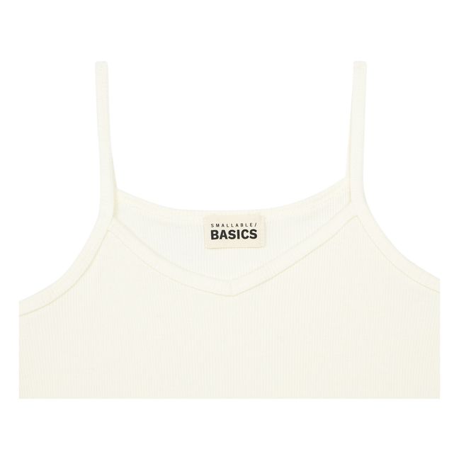 Ribbed Organic Cotton Tank Top | Bianco