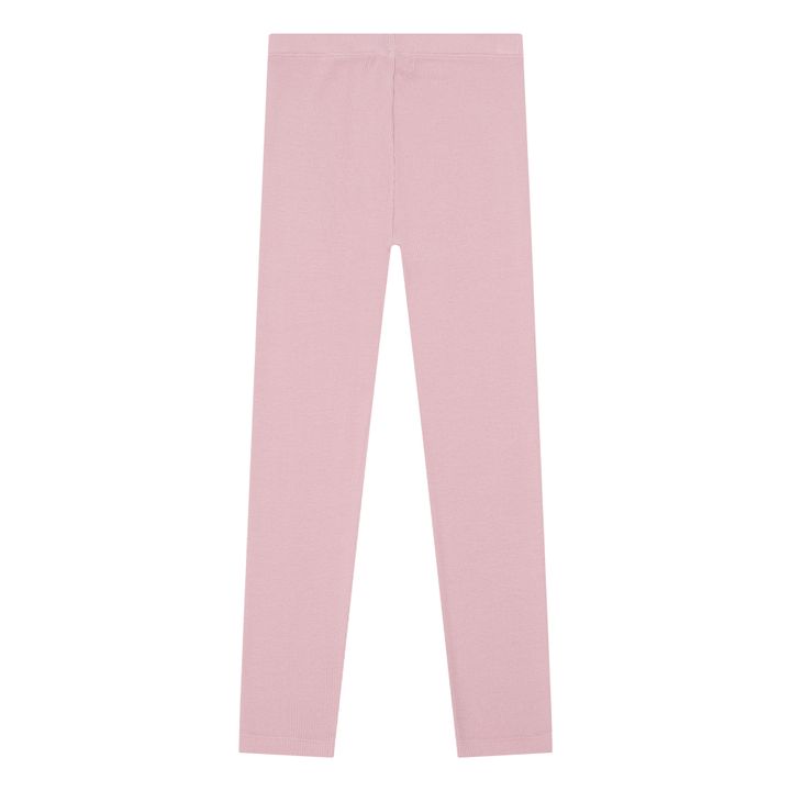 Organic Cotton Ribbed Leggings Dusty Pink- Product image n°2