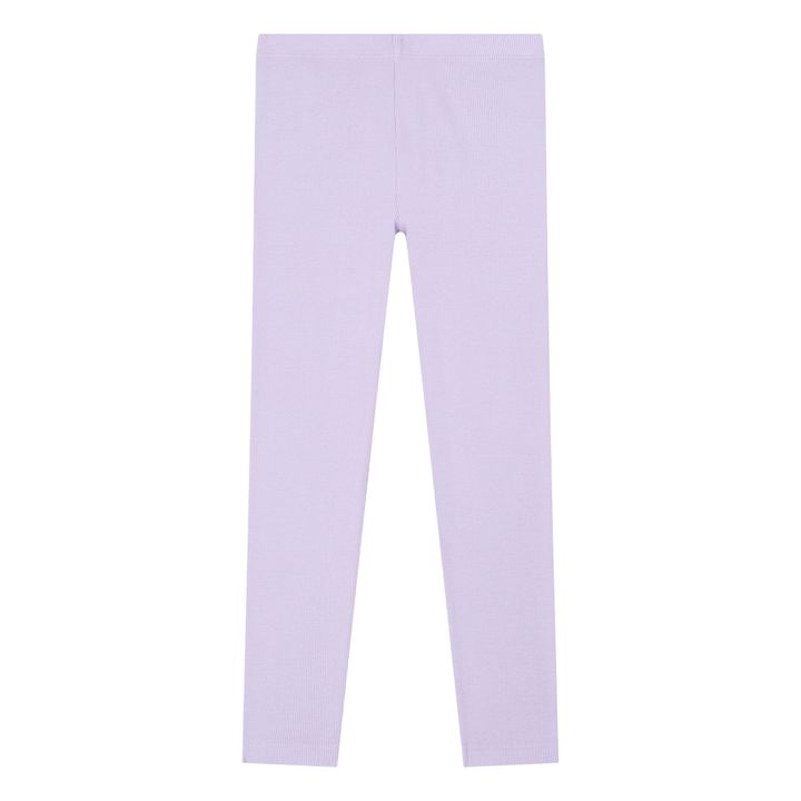 Organic Cotton Ribbed Leggings | Lilac- Product image n°0