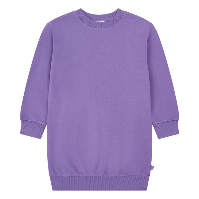 Organic Cotton Sweatshirt Dress Lavendel