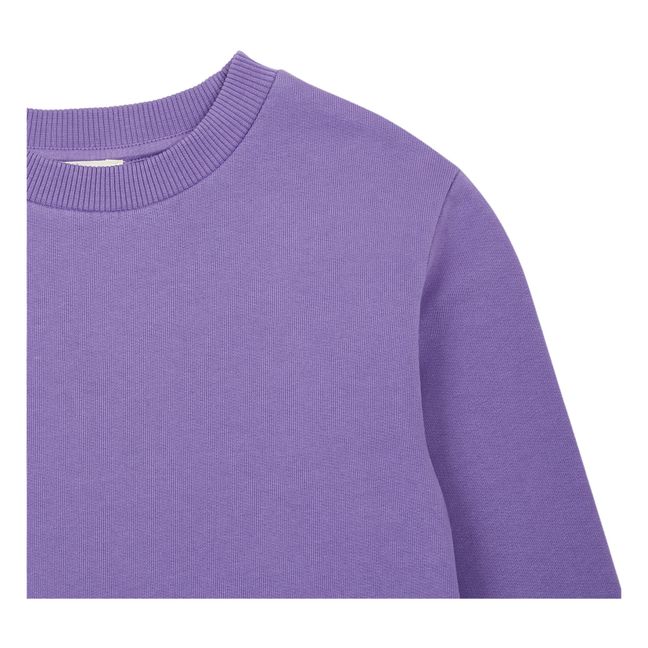 Organic Cotton Sweatshirt Dress Lavendel
