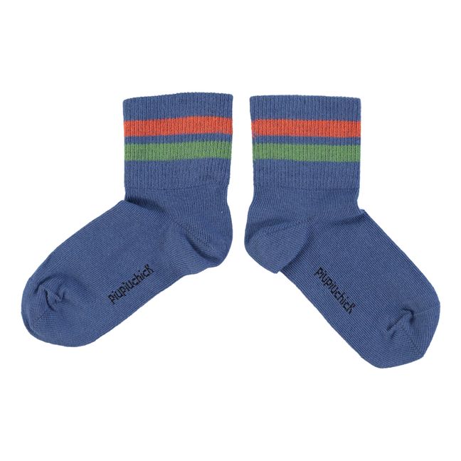 Striped Socks | Blu
