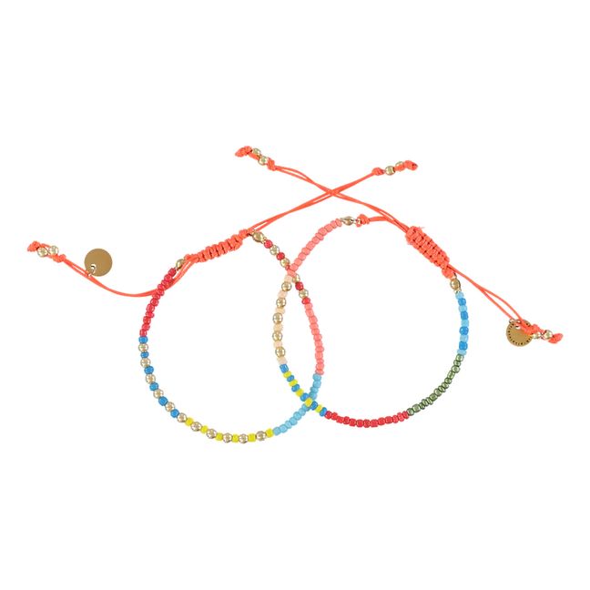 Bracelets perles | Orange