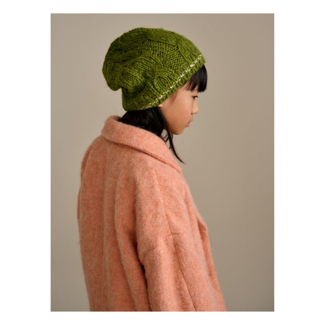 Sybil Alpaca Wool Coat | Coral
