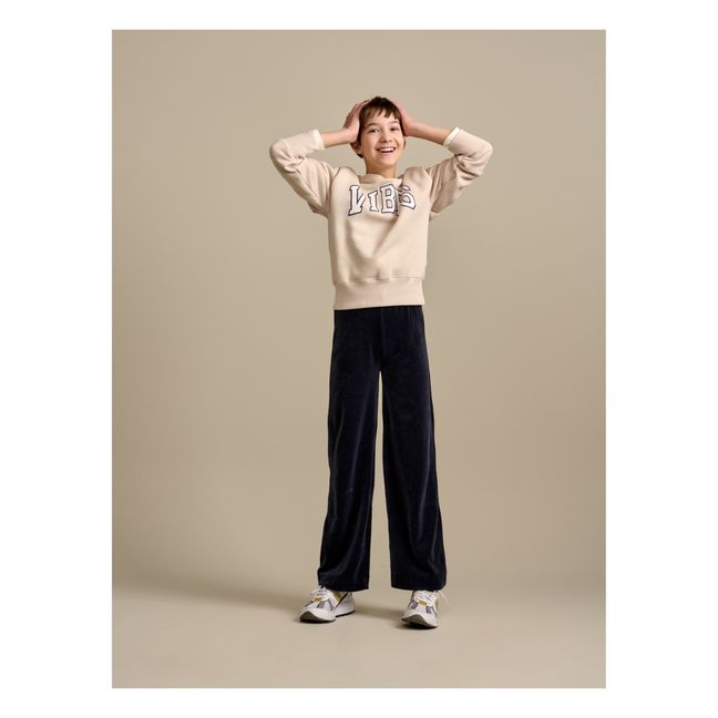 Fiona Velour Trousers Navy blue