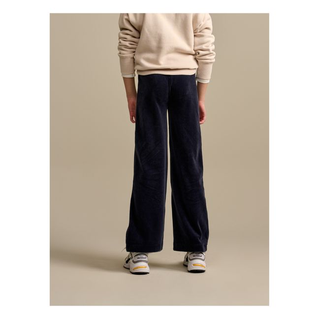 Fiona Velour Trousers Navy blue