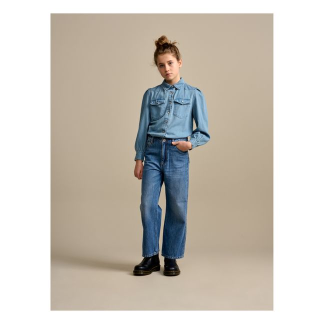 Jean Large Popies | Bleu