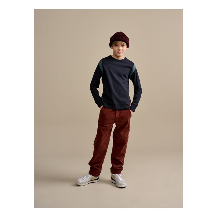 Painters Straight-Leg Trousers | Brick red- Product image n°2