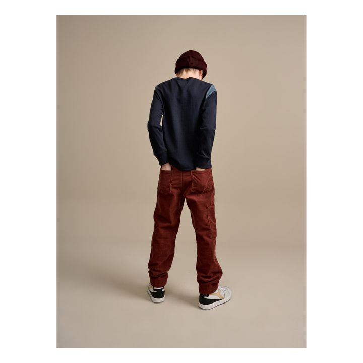 Painters Straight-Leg Trousers | Brick red- Product image n°5