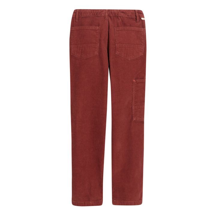 Painters Straight-Leg Trousers | Brick red- Product image n°8
