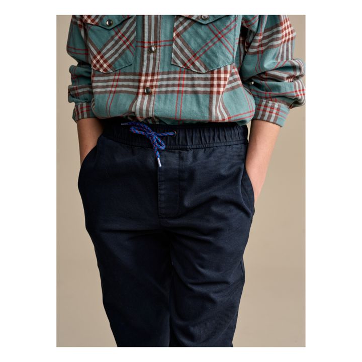 Pharel Straight-Leg Trousers | Azul Marino- Imagen del producto n°3