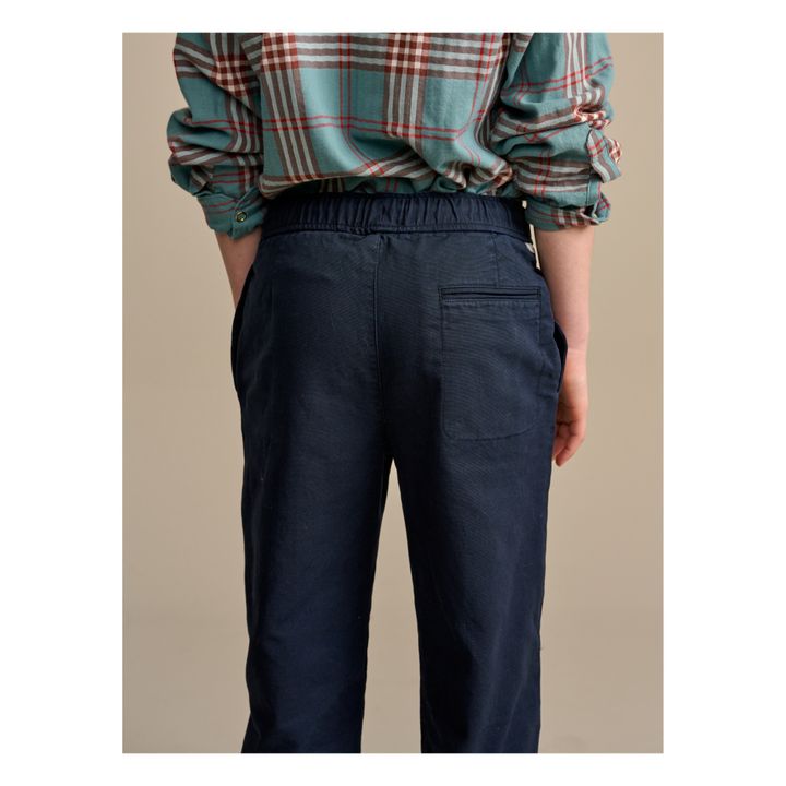 Pharel Straight-Leg Trousers | Navy blue- Product image n°4