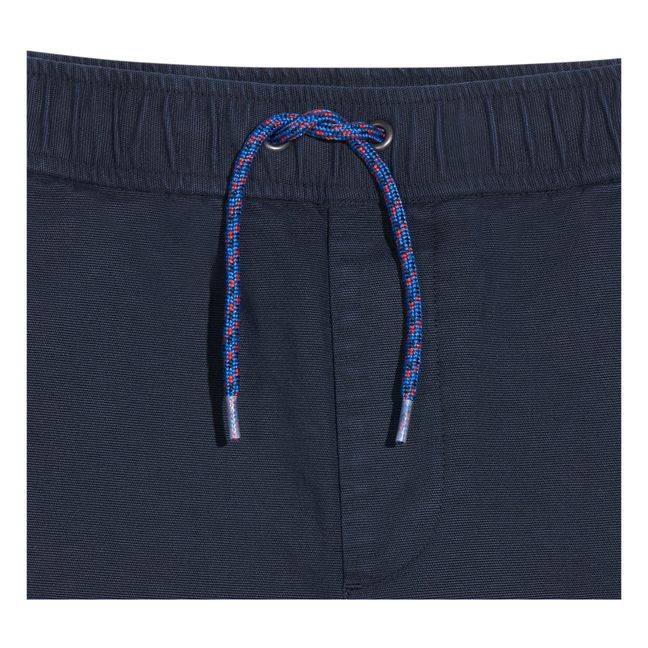 Pharel Straight-Leg Trousers Azul Marino