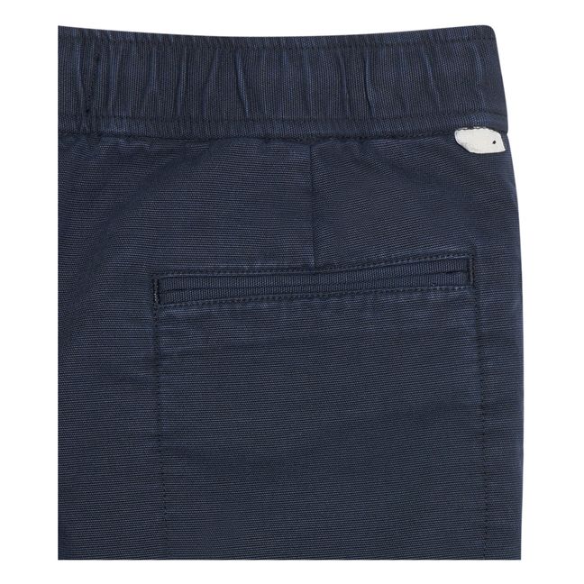 Pharel Straight-Leg Trousers Azul Marino