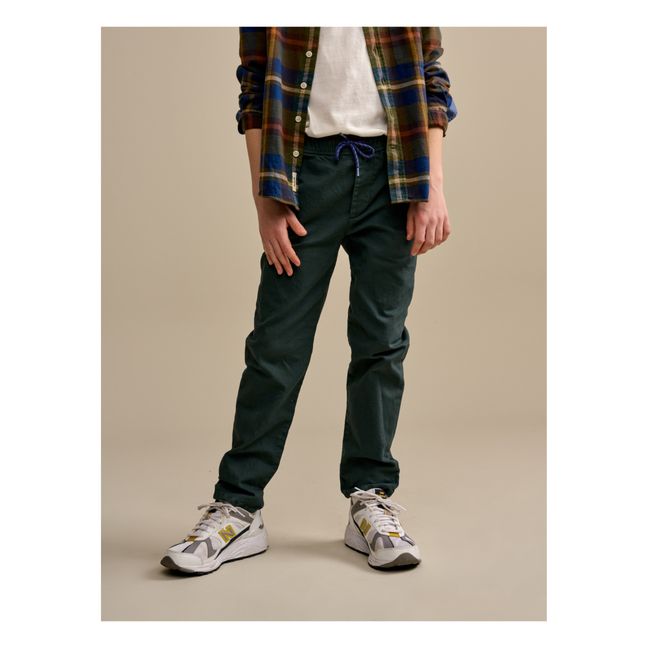 Pharel Straight-Leg Trousers Dark green