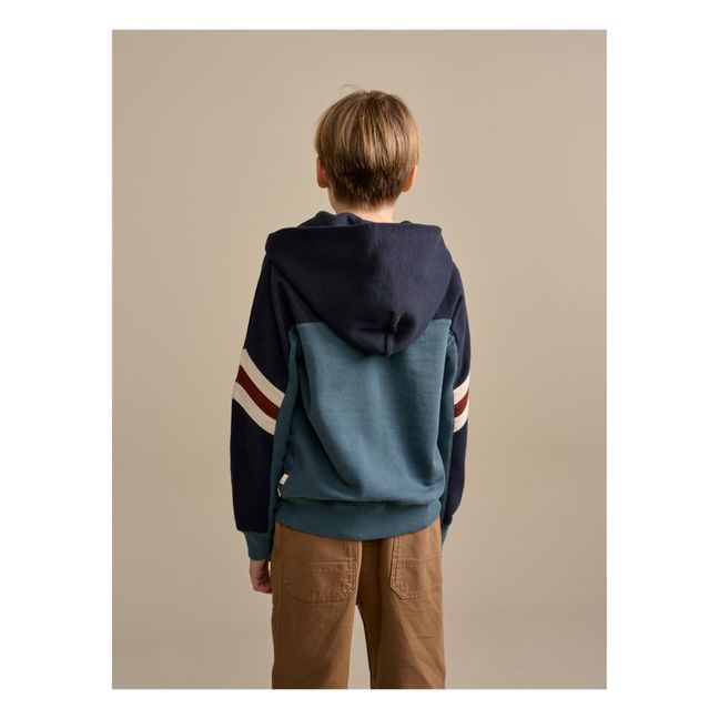 Fazol Zip-Up Sweatshirt | Blau